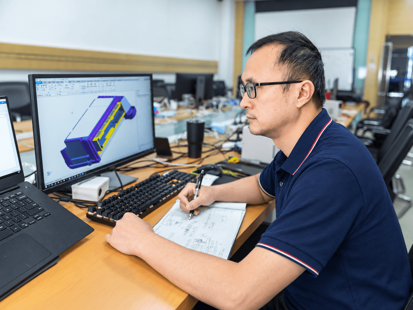 Liu Tianfu, Project Engineer at work