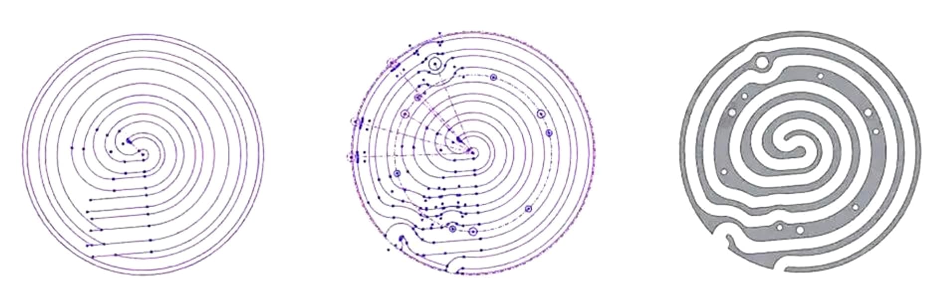 Feature extraction separates the route geometry, measured points and simplified channel definition.