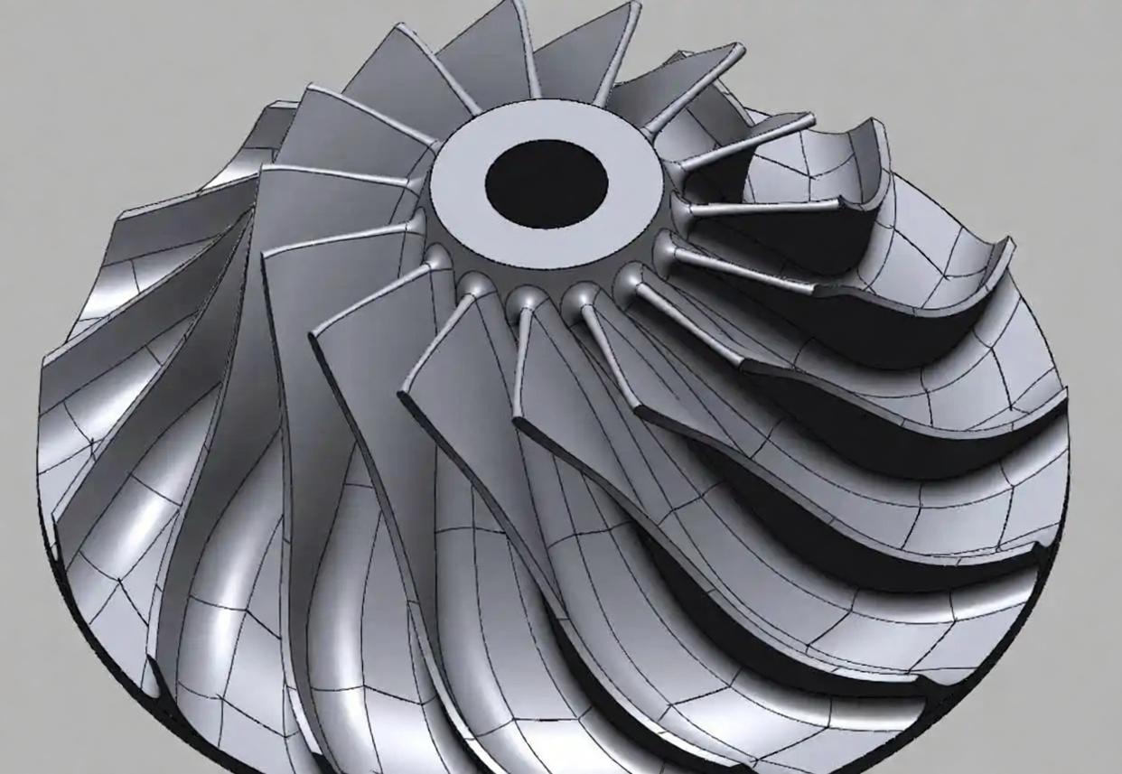 Mechonus industries served. Reconstructed impeller CAD